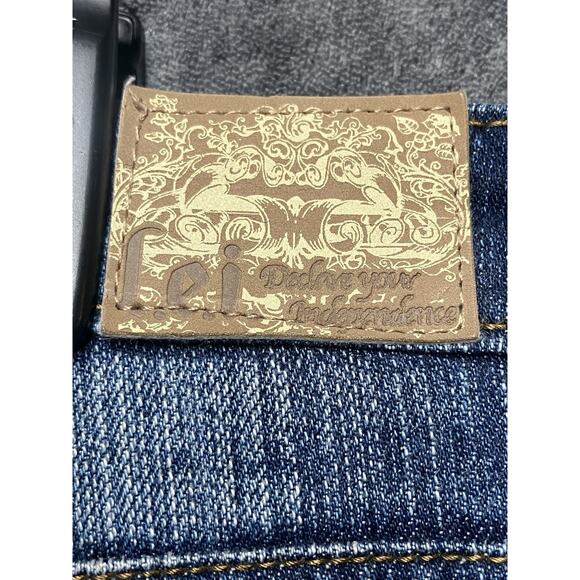 Lei Jeans Woman’s Sz 13 Tall Chelsea Lowrise Button Flap Pockets Y2K 90s - Picture 9 of 11